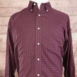 DANIEL CREMIEUX THE DEFINITIVE SHIRT CLASSIC FIT CHECK BUTTON UP SHIRT MENS XL